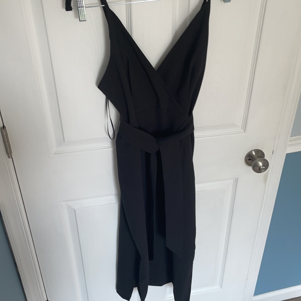 NWT black formal midi dress